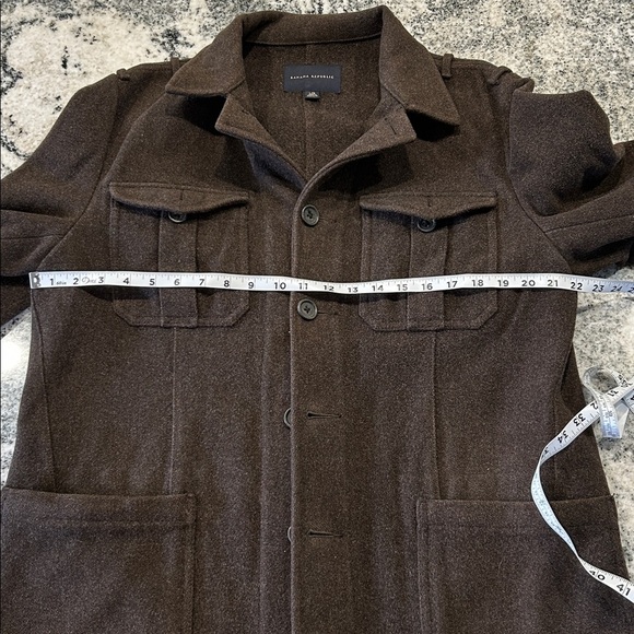 Military Banana Republic Dark Brown Military Jacket/wool - Picture 7 of 10